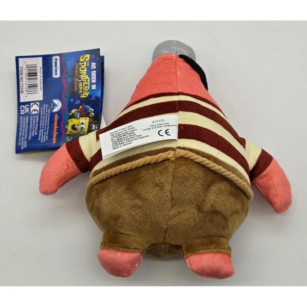SpongeBob Movie Search for SquarePants Patrick Star Plush Toy 6 Inch New‎